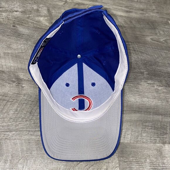 Chicago Cubs Team MLB OC Sports Hat Cap Royal Blue Red C Team Logo Adjustable - Picture 9 of 11